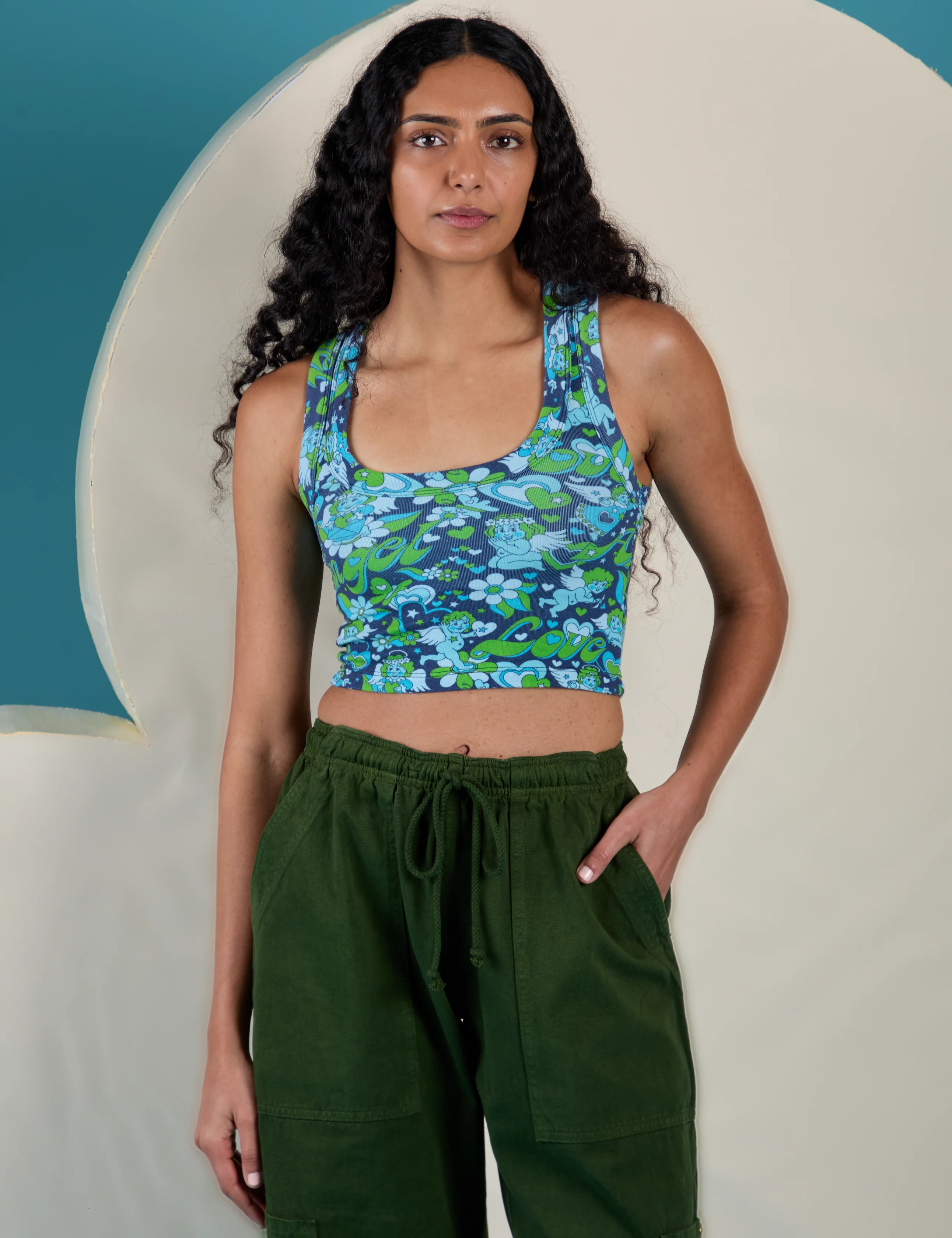 SIBLINGS - Valentine Cropped Tank Top